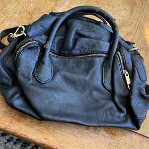 Black Leather Women's Bag